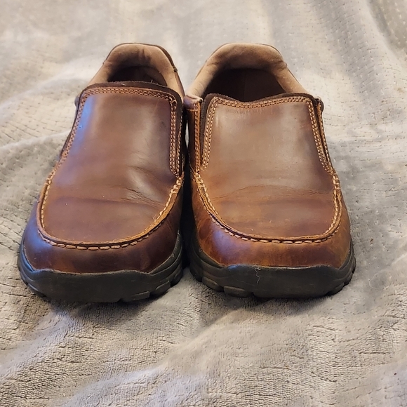 Skechers Men's Rayland Memory Foam Brown Slip On 8.5 Preppy Academia - Picture 2 of 10